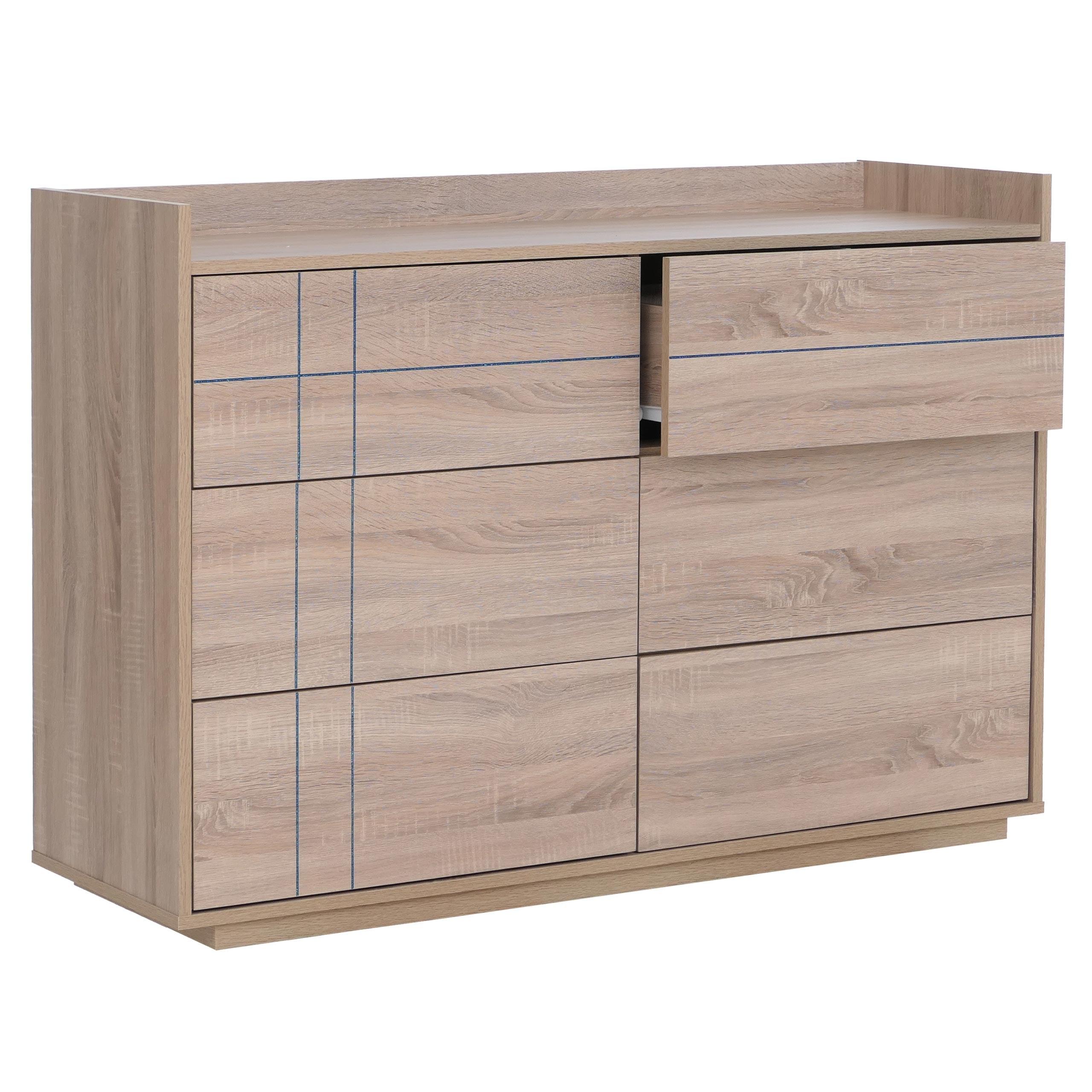 KOMMODE Beige - Beige, Holz (120/83/40cm) - MCW