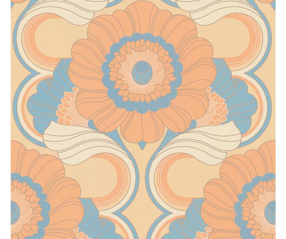 VLIESTAPETE Orange 53/850 cm - Orange, Textil (53/1cm) - KUNSTLOFT