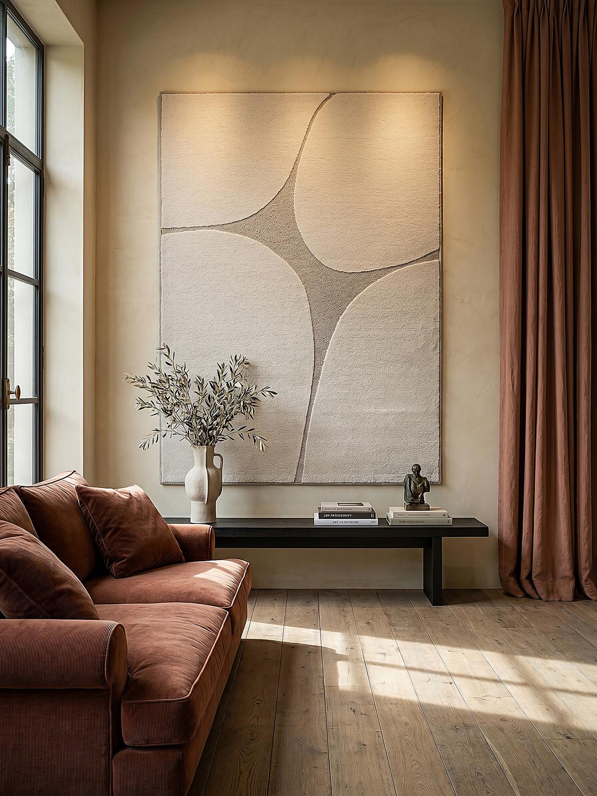 KURZFLORTEPPICH Abstrakt MUOTA Polypropylen Creme 120 x 160 cm - Beige, Textil (120/160cm) - KADIMA DESIGN