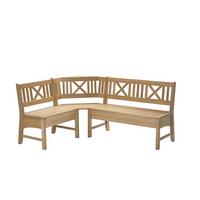 ECKBANK Deborah 135 x 224 x 87 Massivholz Buche lackiert - Buchefarben, Holz (135/224cm) - 58aufmkessel