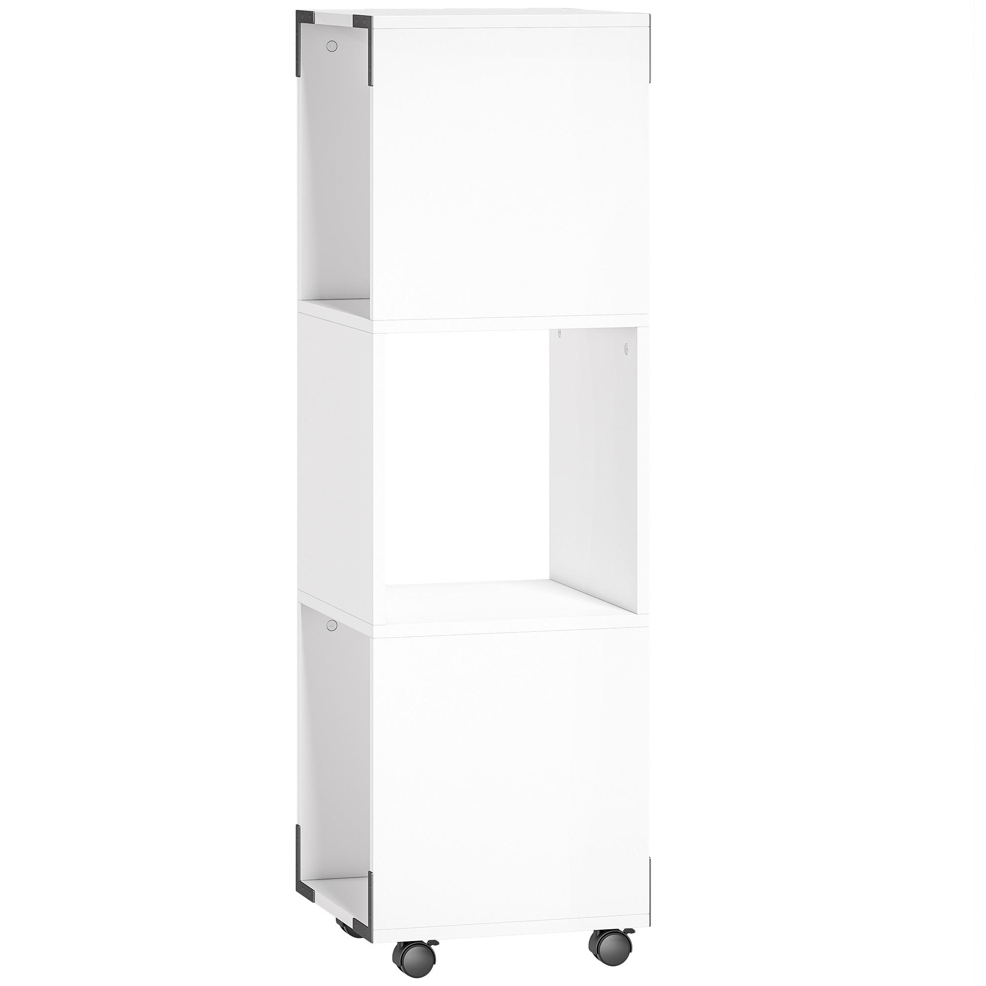 AKTENSCHRANK Weiß - Weiß, Holzwerkstoff (33.5/111/33.5cm) - HOMCOM