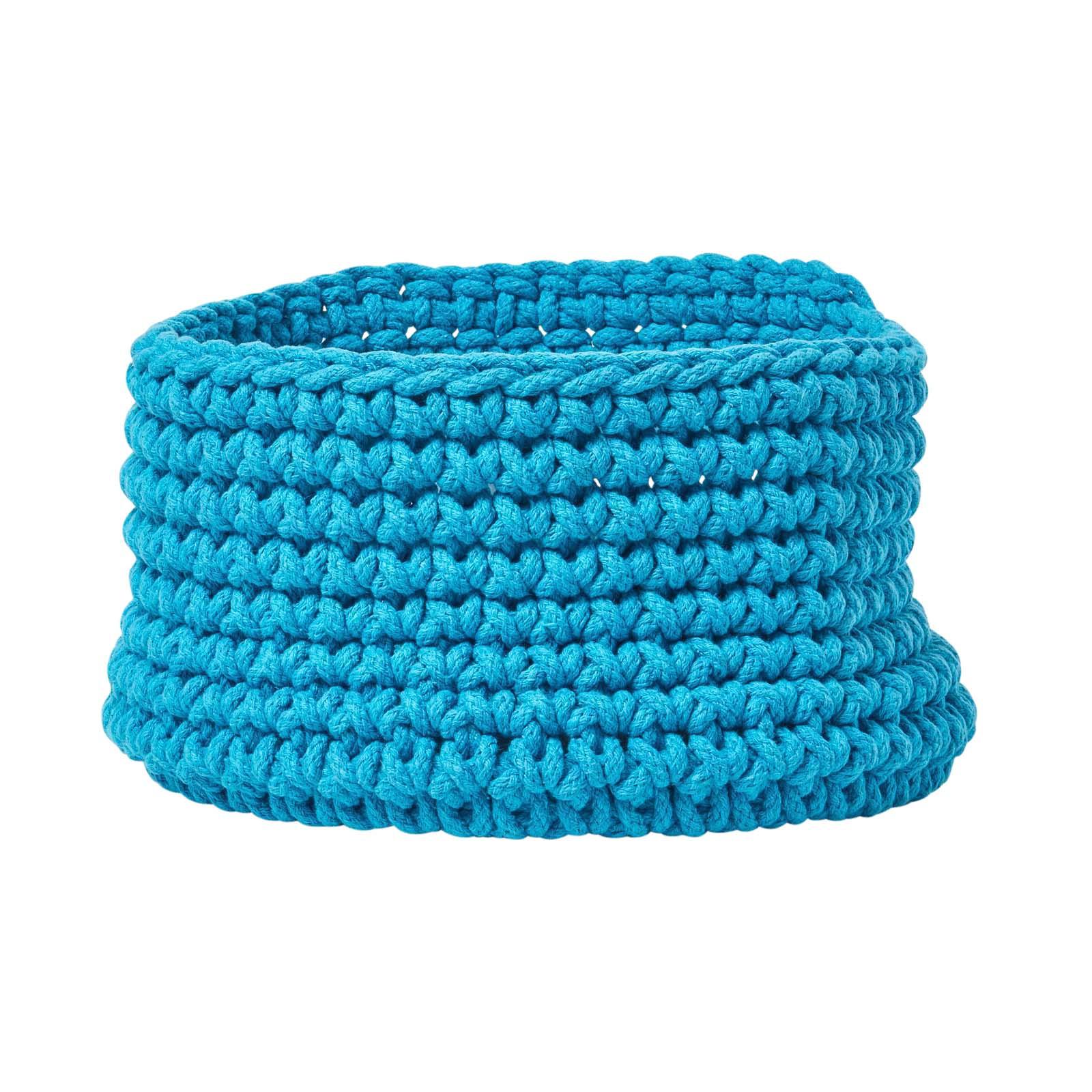 AUFBEWAHRUNGSKORB Baumwolle 37/21 cm - Türkis, Textil (37/37/21cm) - Homescapes