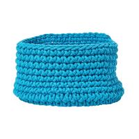 AUFBEWAHRUNGSKORB Baumwolle 37/21 cm - Türkis, Textil (37/37/21cm) - Homescapes