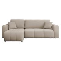ECKSOFA Furyn - Beige/Schwarz, Holz/Kunststoff (244/145cm) - MIRJAN24