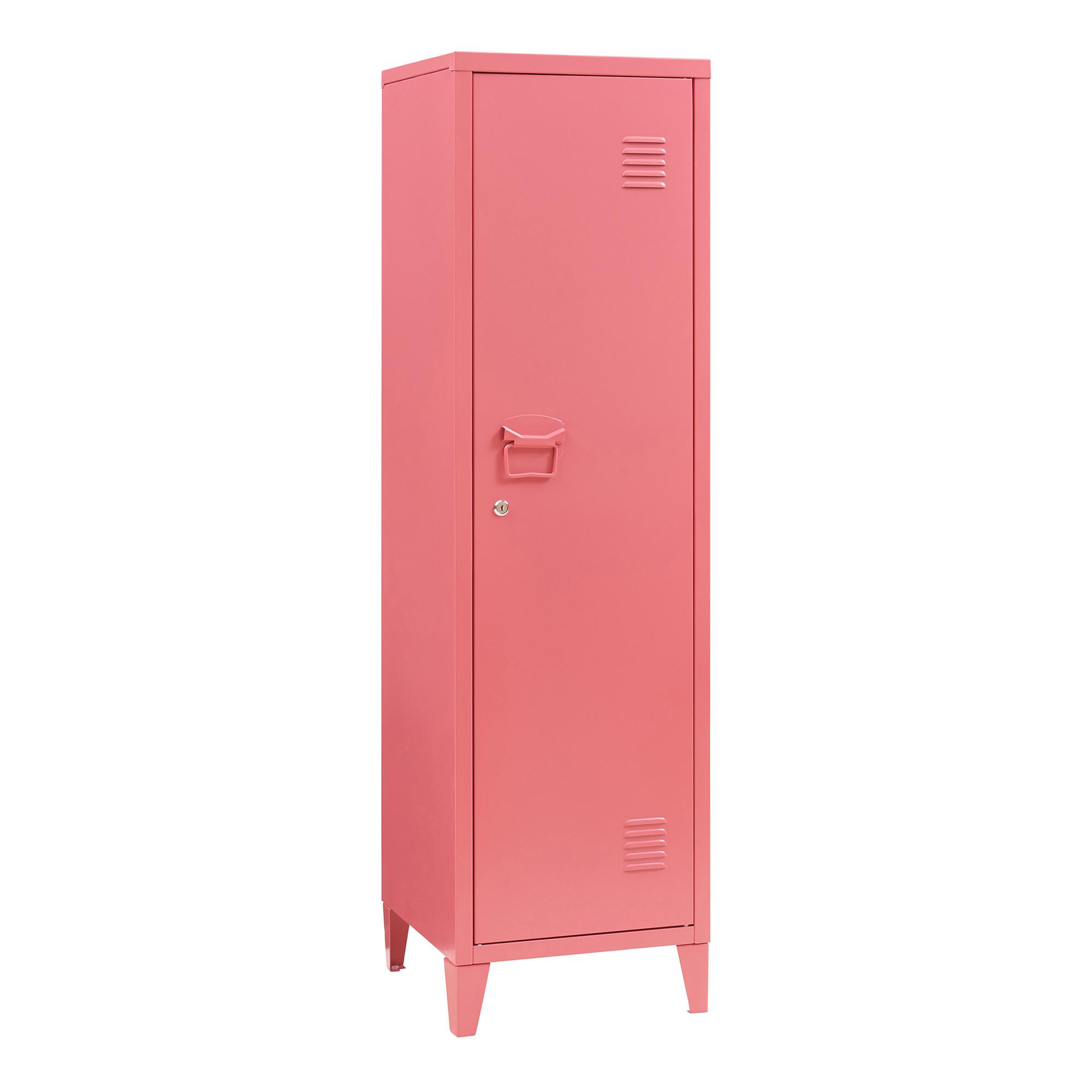 EINZELSPIND Kurikka - Dunkelrosa, Metall (38/137/38cm) - [en.casa]