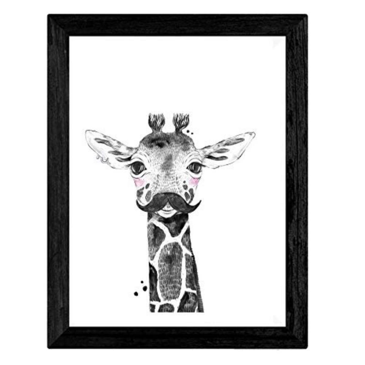 POSTER Set mit 4 Filmen der lustigen Kindertiere A4 Rahmenlos - Klar, Papier (29.7/3cm) - Nacnic