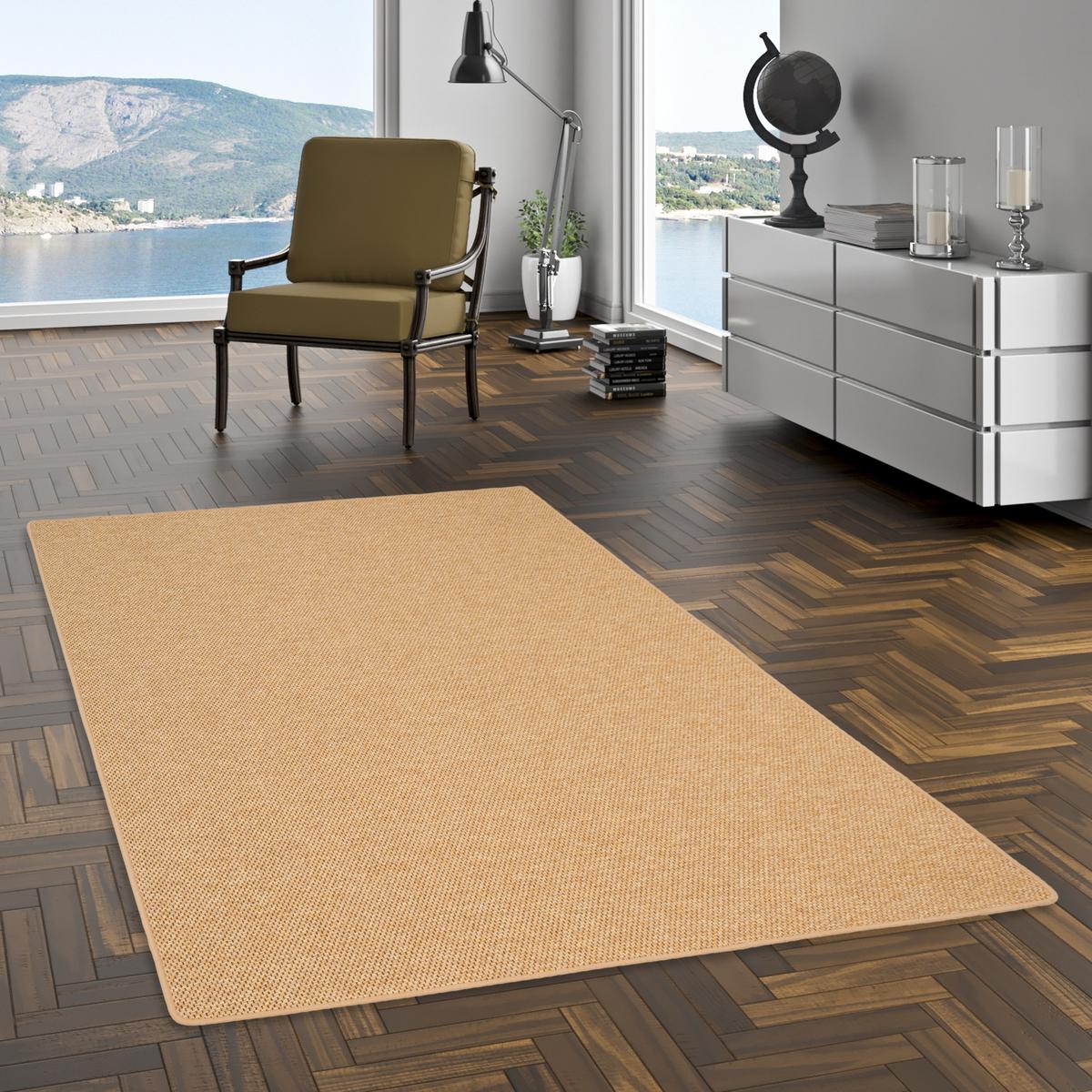 FLACHGEWEBE NATUR TEPPICH BENTZON - Nussbaumfarben, Textil (100/400cm) - Snapstyle