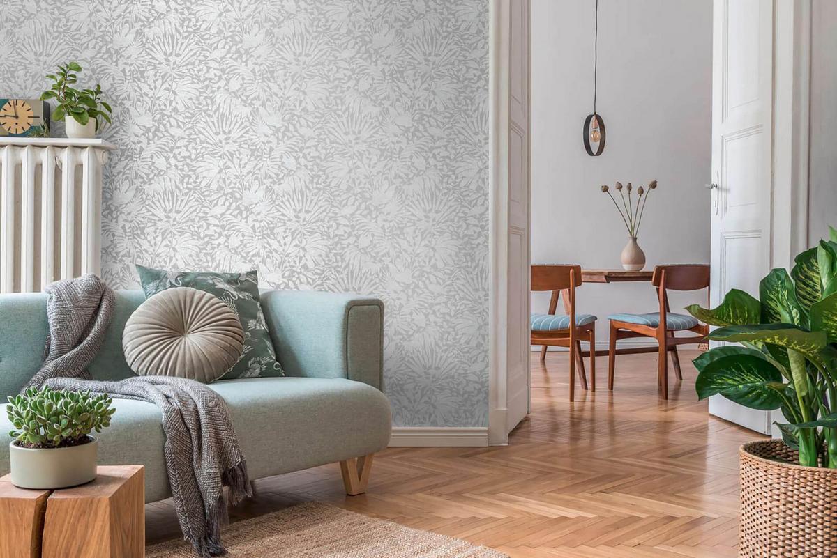 VLIESTAPETE Grau 53/1005 cm - Grau, Textil (53/1cm) - KUNSTLOFT
