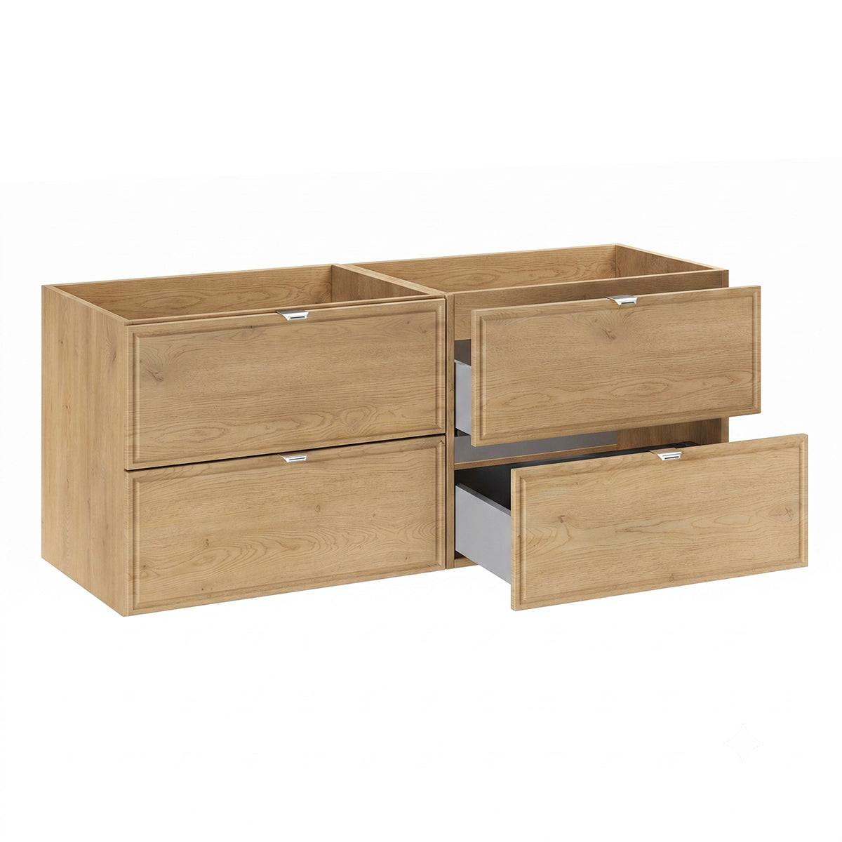 DOPPELWASCHTISCH 120cm Elias Holz - Braun, Holzwerkstoff (120/52.2/46cm) - Petits-meubles