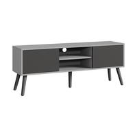 LOWBOARD Eskilstuna - Schwarz, Holz/Holzwerkstoff (120/46.5/29.5cm) - [en.casa]