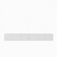 LOWBOARD ROVA 300/41/40 cm, Hängender TV-Schrank Weiß - Weiß, Holzwerkstoff (300/41/40cm) - MASSENO
