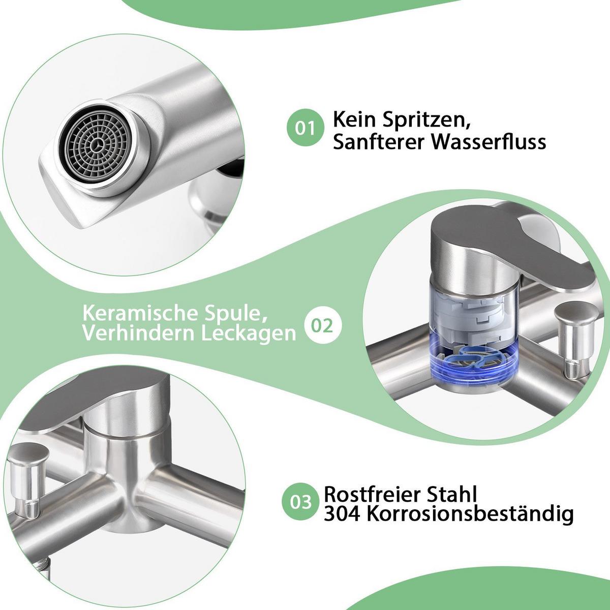 HANDBRAUSE BRAUN Ⅲ 11/2/8 cm - Silberfarben, Metall (15/8/11cm) - Nettlife