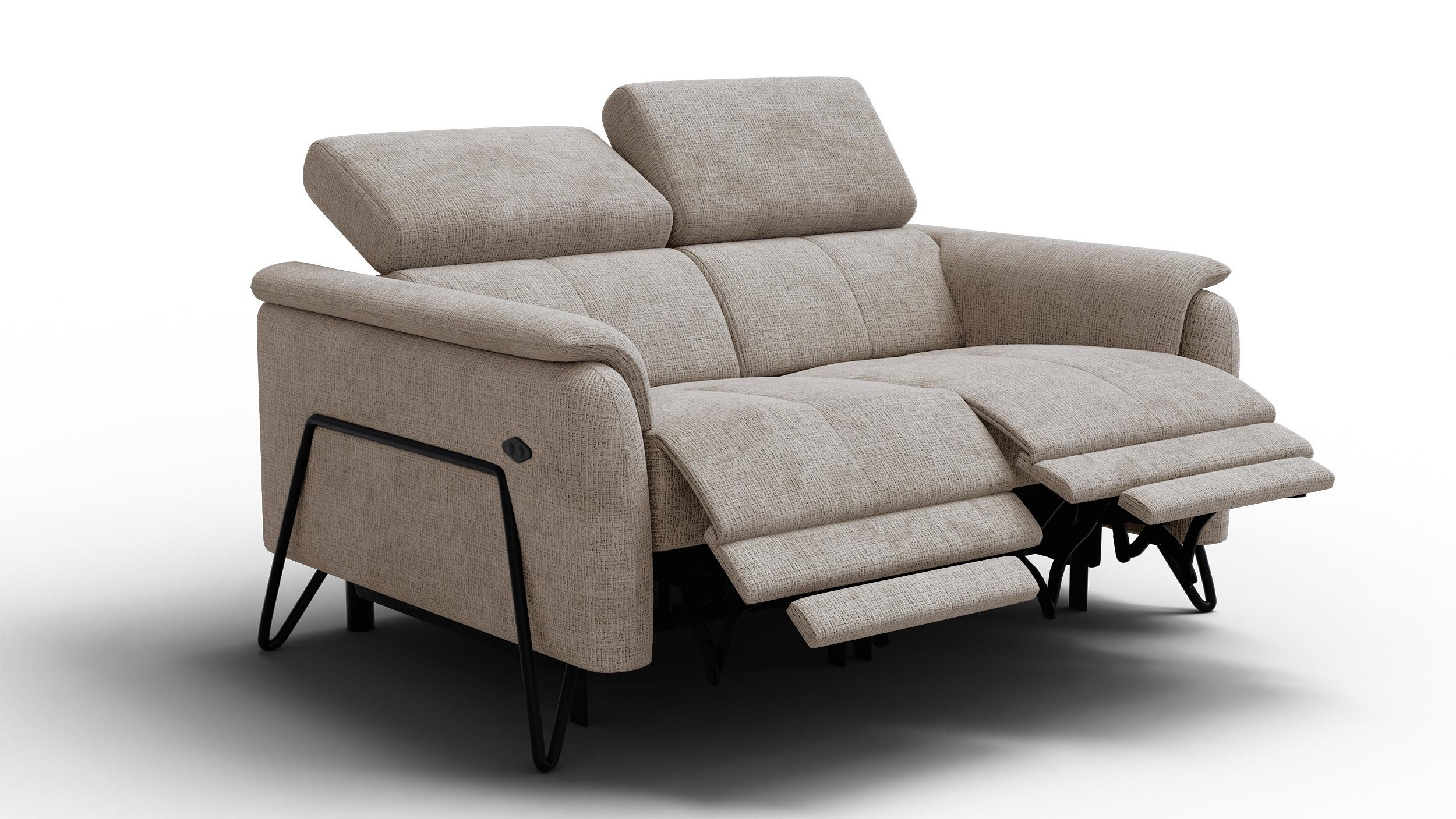 RELAXSOFA RODEN 2-Sitzer, beige - Beige, Holz/Textil (152/82/103cm) - Wozimo