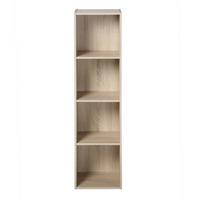 MÖBEL mit 4 Fächern 31,1/29,5/122,5 cm - Eichefarben, Holzwerkstoff (29.5/122.5/31.1cm) - Calicosy
