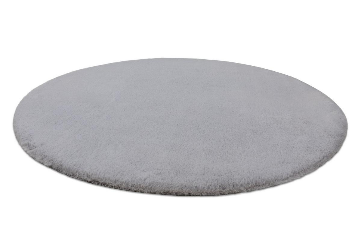 TEPPICH Bunny 120 cm - Grau, Textil (120/120cm) - rugsX