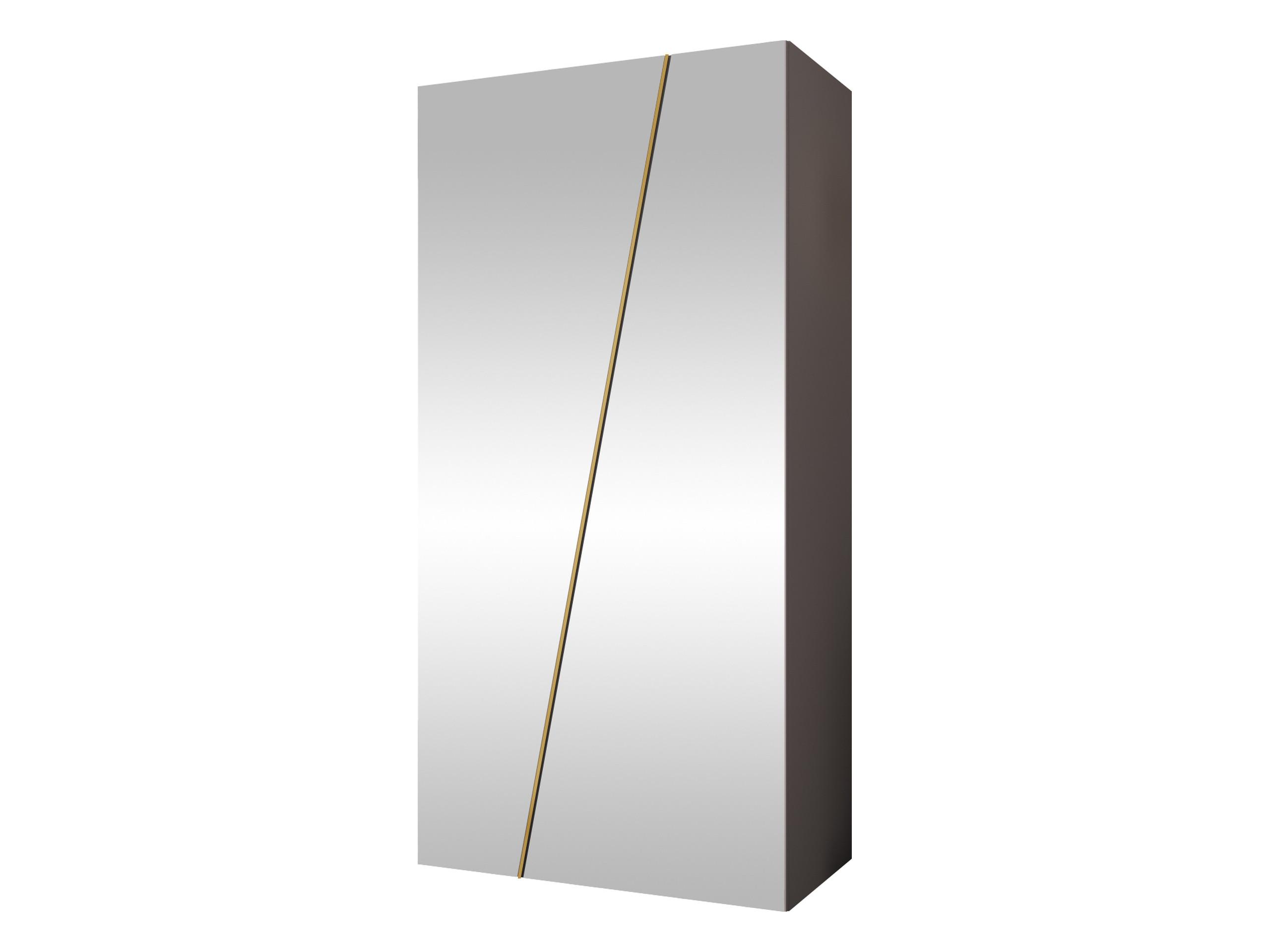 DREHTÜRENSCHRANK Zen 2L 100 cm - Kaschmir/Goldfarben, Holzwerkstoff/Kunststoff (100/202/50cm) - MIRJAN24