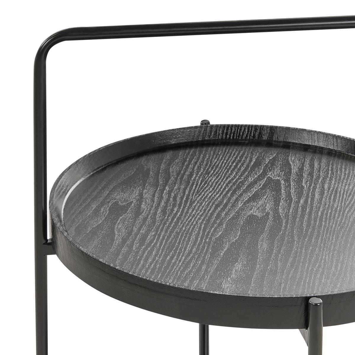 BEISTELLTISCH Schwarz Evart - Schwarz, Holzwerkstoff (45/45/64cm) - Beliani