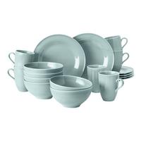 FRÜHSTÜCKS-SET Beat Color Glaze Arktisblau 18-tlg. - Blau, Keramik (2/2/2cm) - Seltmann Weiden