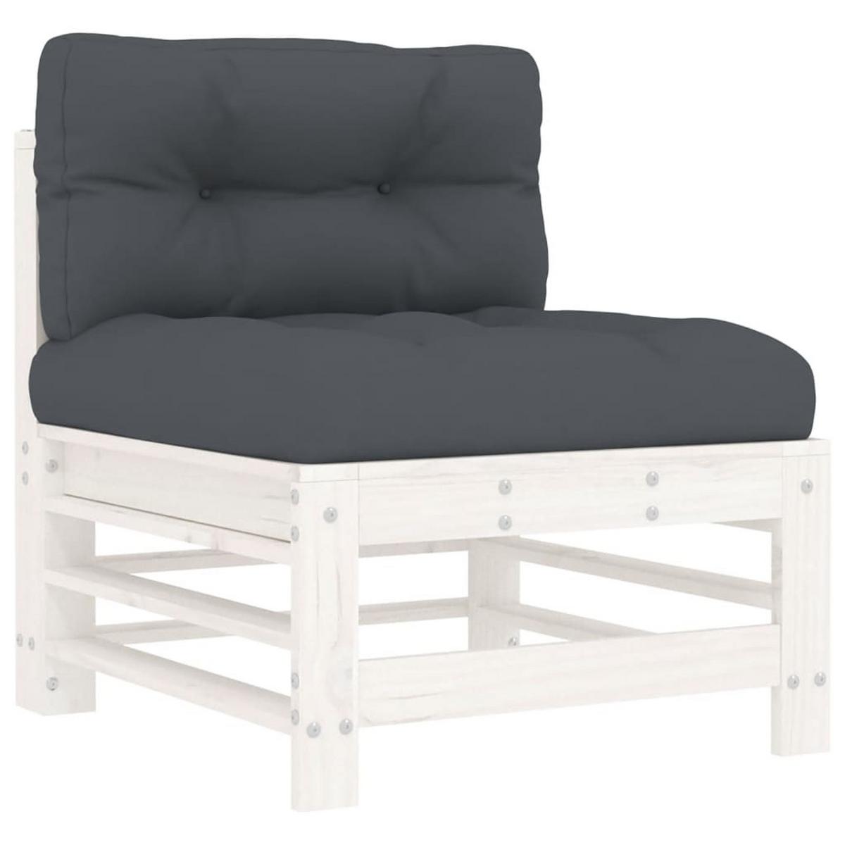 GARTENSOFA HUXAD 63.5/57.5/60 cm （2-SITZER） - Weiß, Holz (63.5/57.5/60cm) - ZMH