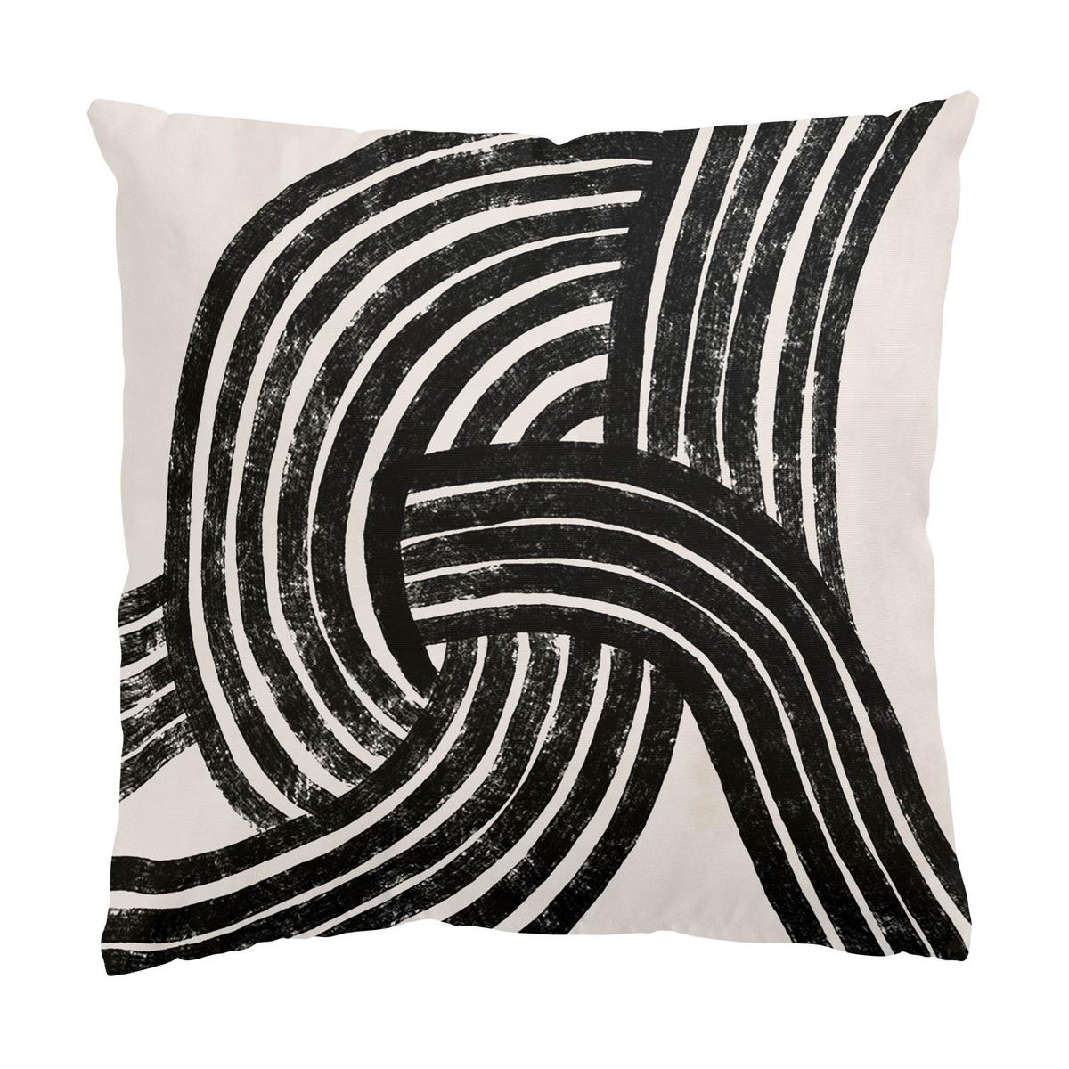 DEKOKISSEN Knoten schwarz 40/40 cm