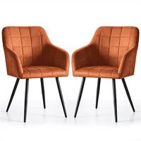 POLSTERSTUHL 2er Set, Metallbeine Bronze, Schwarz 54/82/58 - Schwarz, Textil (54/82/51cm) - RAUMHIRSCH FURNITURE