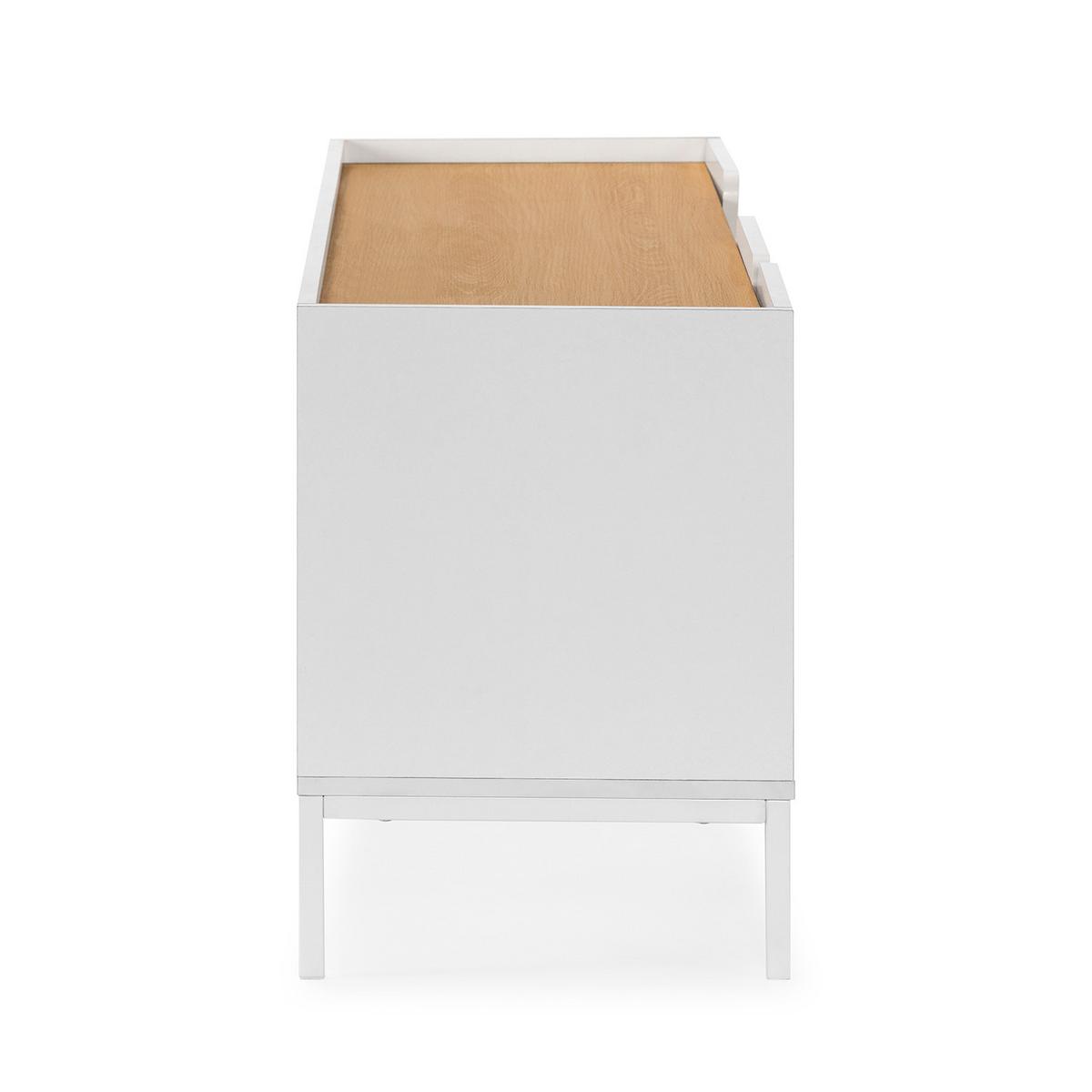 TV-ELEMENT Curva 3 türen Weiß - Weiß, Holzwerkstoff (160/55/40cm) - VS Venta-stock