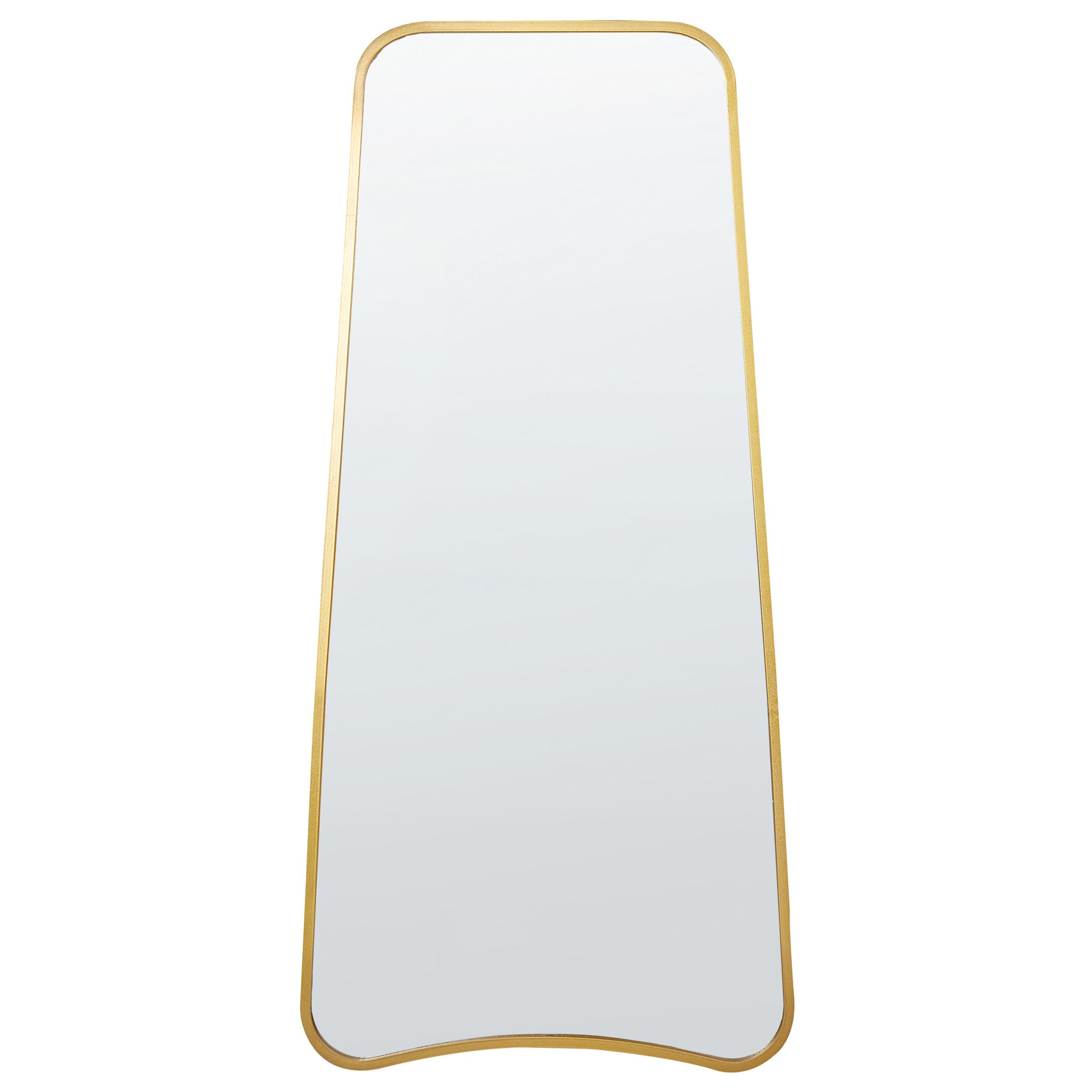 WANDSPIEGEL Metall gold 58/122 cm Levet - Goldfarben, Metall (58/122/3cm) - Beliani