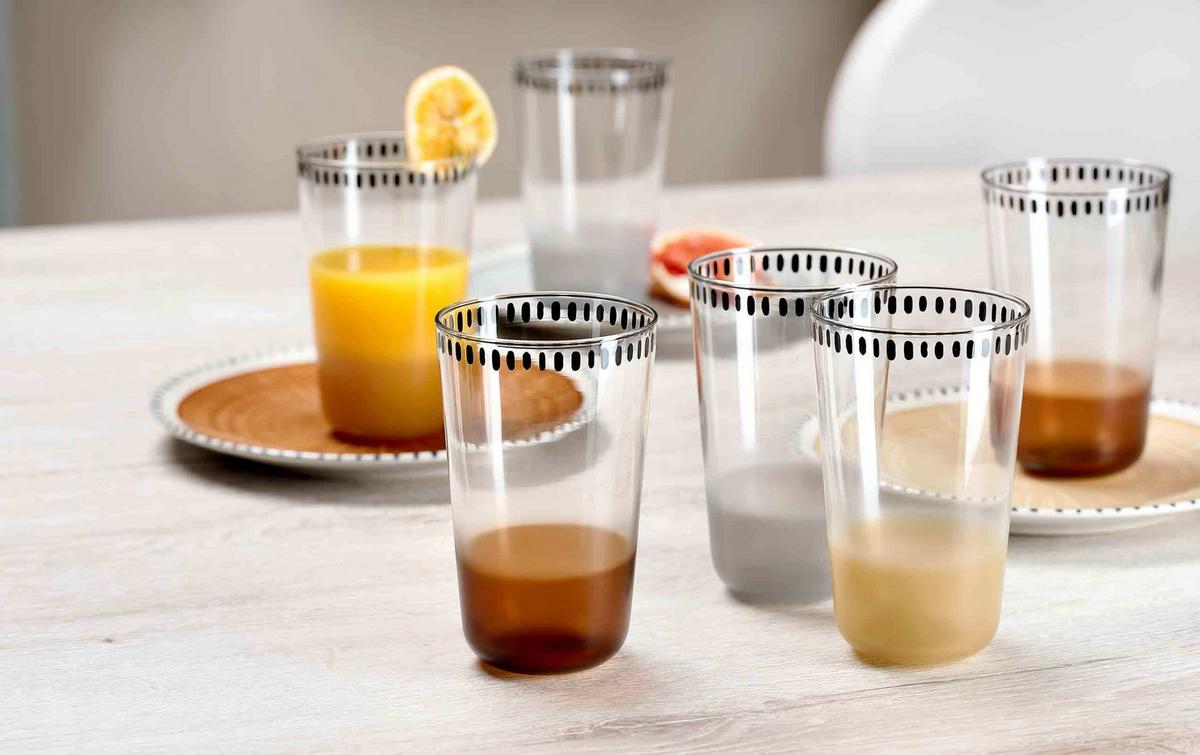 TRINKGLÄSER Natura Creme 400 ml 6er Set - Creme, Glas (0.4L) - Ritzenhoff Breker