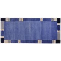 WOLLTEPPICH Avanti 80x300 cm - Blau, Textil (80/300cm) - THEKO