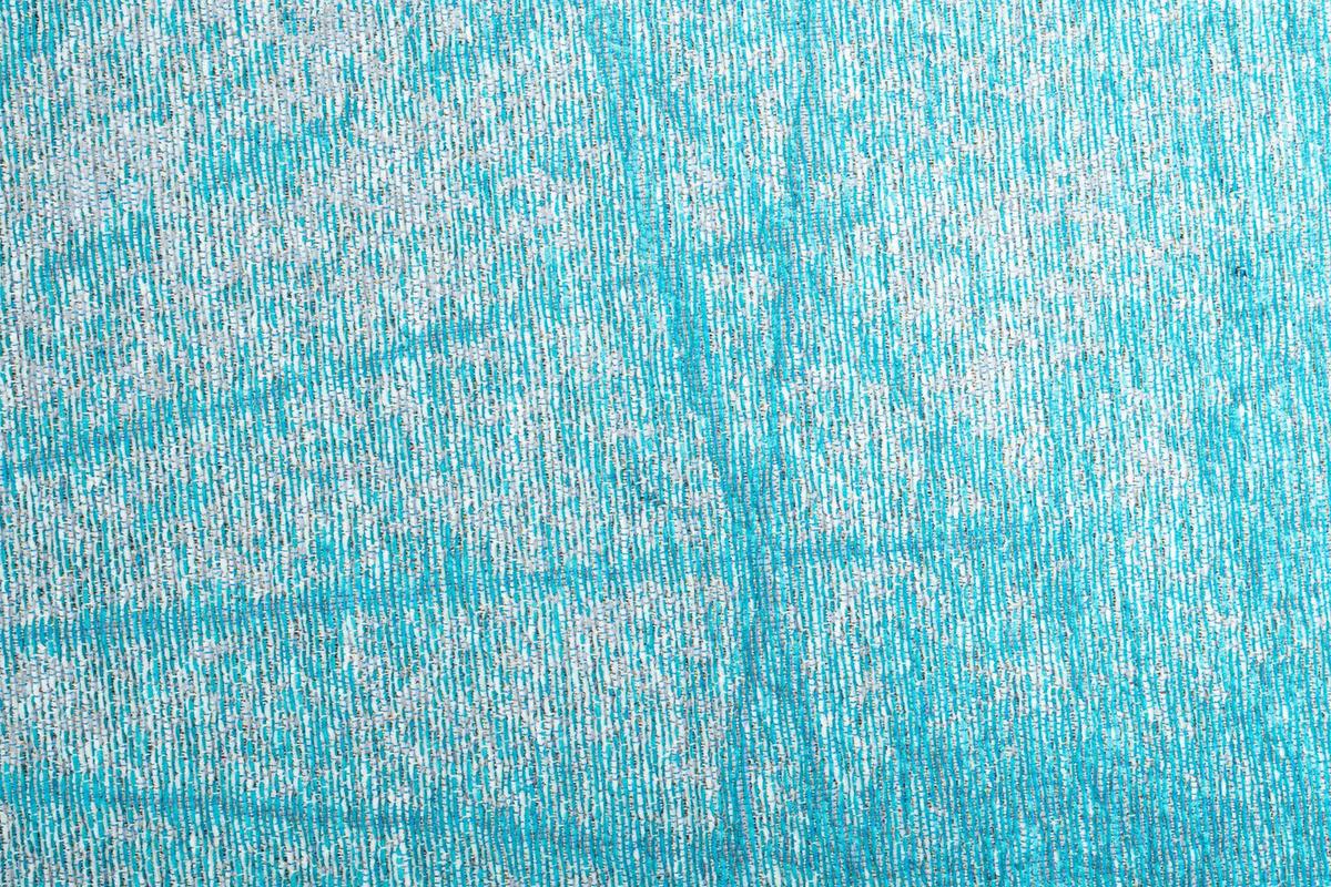FLACHWEBTEPPICH Keitum 100x100 cm - Blau, Textil (100/100cm) - Sansibar SYLT