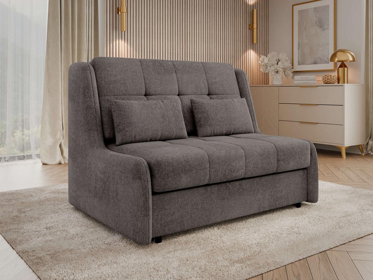 SCHLAFSOFA Viva Elite II - Dunkelbraun/Schwarz, Holz/Metall (126/85/98cm) - MIRJAN24
