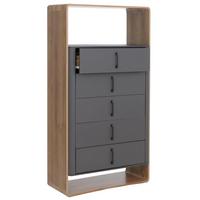 HIGHBOARD Dunkelgrau - Dunkelgrau, Holz (80/155/41cm) - MCW