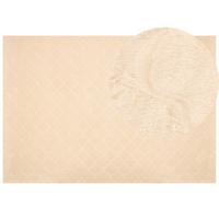 SHAGGY-KUNSTFELLTEPPICH Gharo 230/160 cm - Beige, Kunststoff (160/230cm) - Beliani