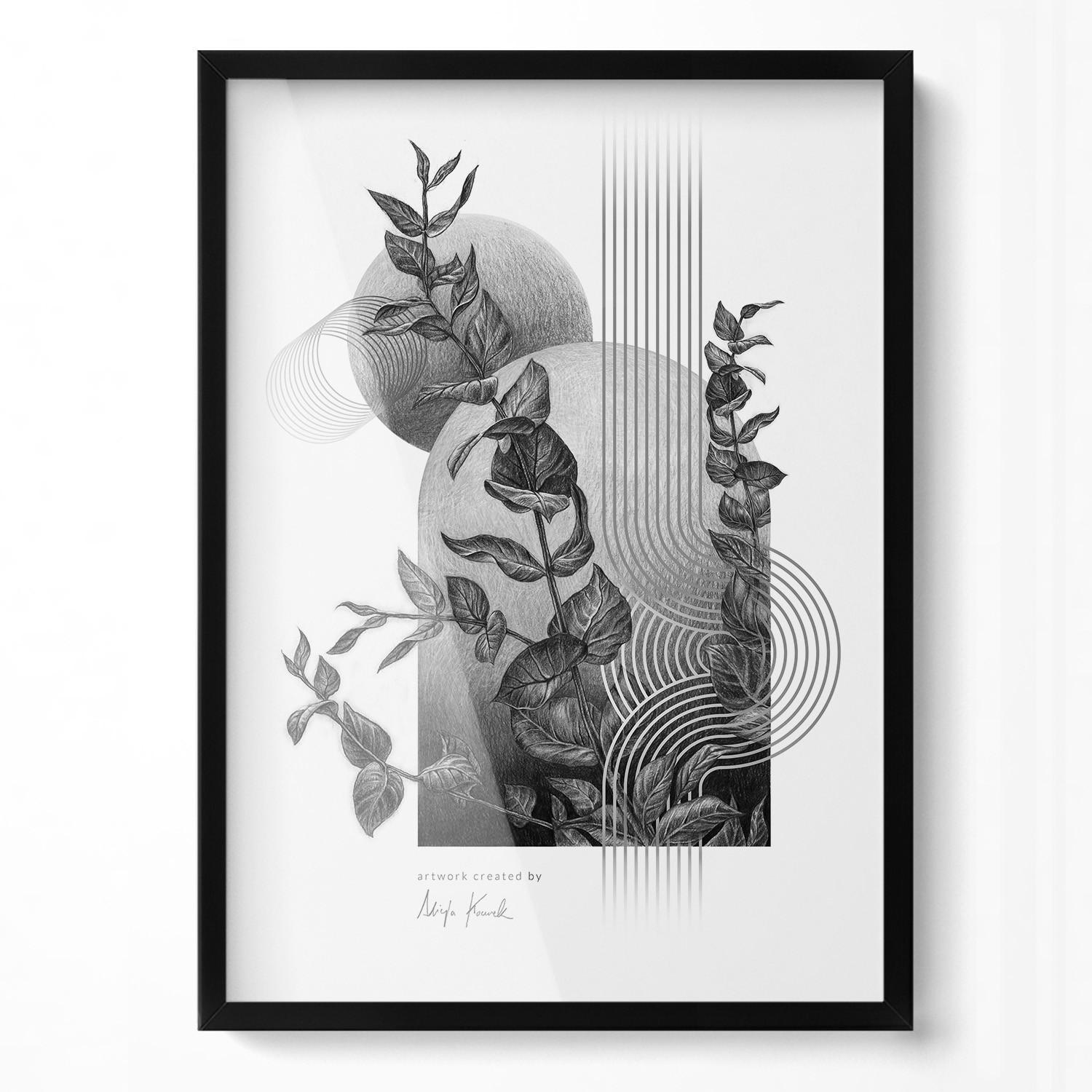 BILDERRAHMEN - Schwarz, Kunststoff (50/70/1.5cm) - Wallfluent