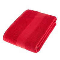 BADETUCH Essential rot 100/150 cm - Rot, Textil (100/150cm) - Homescapes
