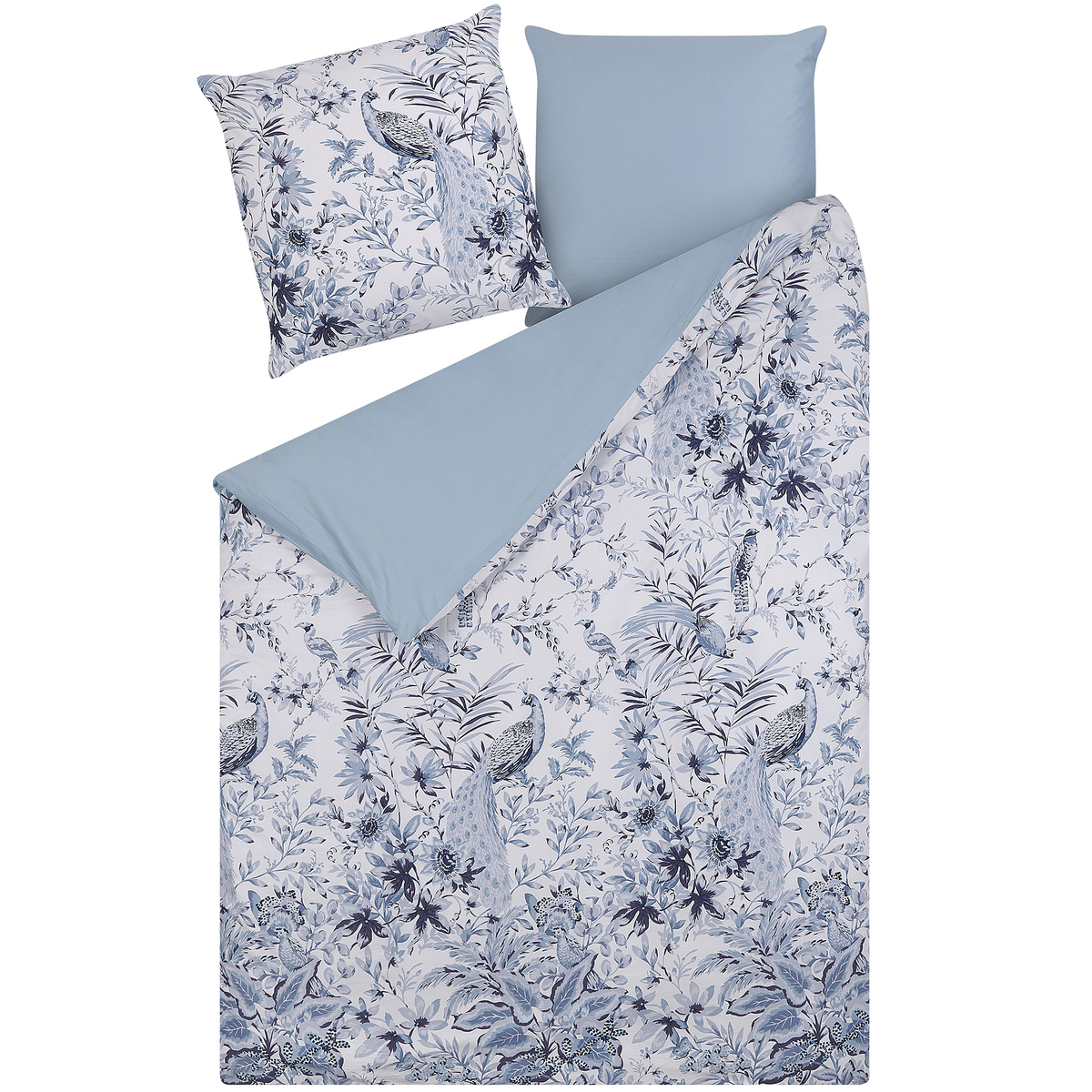 BETTWÄSCHE SET Ballard 135x200 cm - Blau, Textil (135/200cm) - Beliani