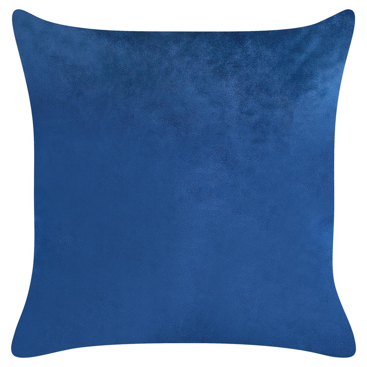 DEKOKISSEN 2er-Set Blau 45/45 cm Talinum - Blau, Textil (45/45cm) - Beliani