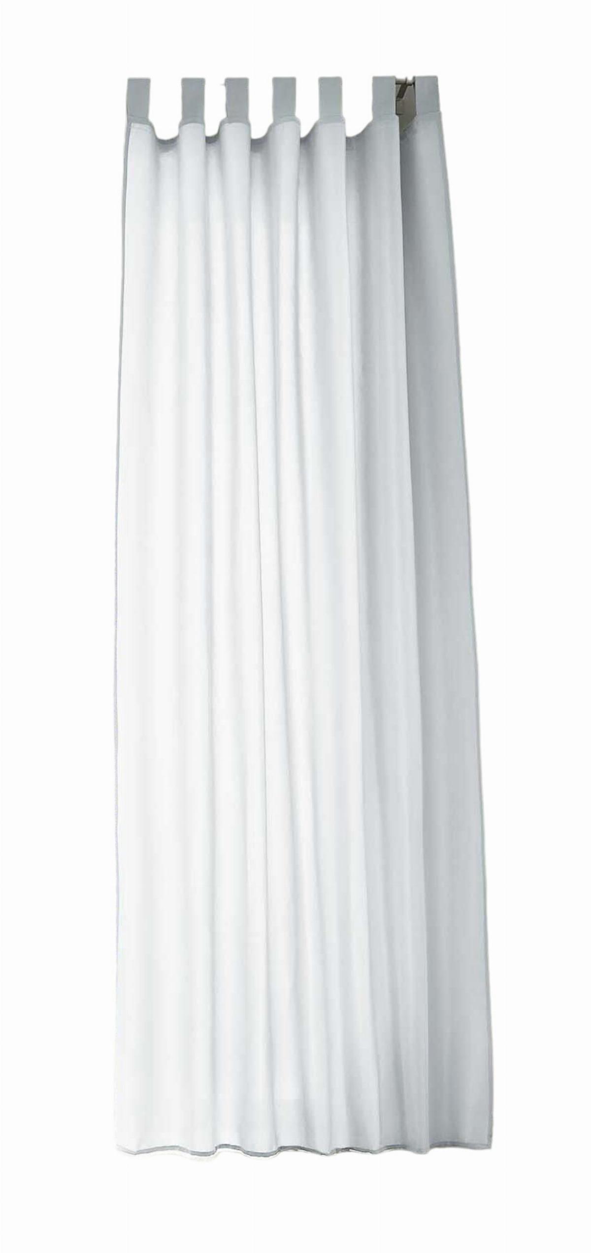VORHANG POTSDAM HxB 245x140 cm Weiß - Weiß, Textil (140/245cm) - Gardinenbox