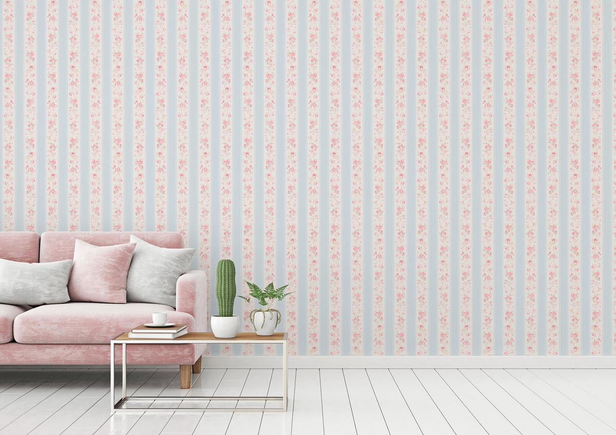VLIESTAPETE Blau 53/1005 cm - Weiß, Kunststoff/Textil (53/1cm) - KUNSTLOFT