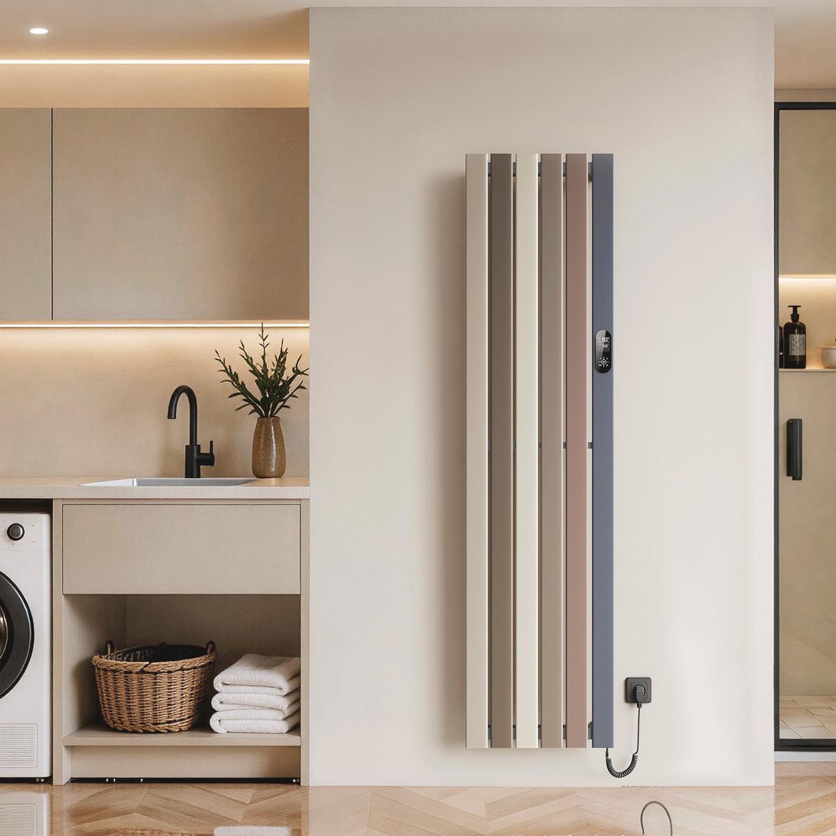 HEIZKÖRPER elektrischer 750 W 46/180/5,2 cm - Multicolor, Metall (46/180/5.2cm) - EMKE