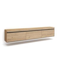 LOWBOARD, Hängend, Eiche, 240/35/45cm - Eichefarben, Holzwerkstoff (240/45/35cm) - Skraut Home