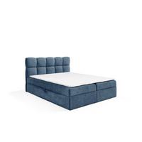 BOXBETT Parozo überlänge - Blau, Holzwerkstoff/Textil (180/220cm) - Fun Möbel
