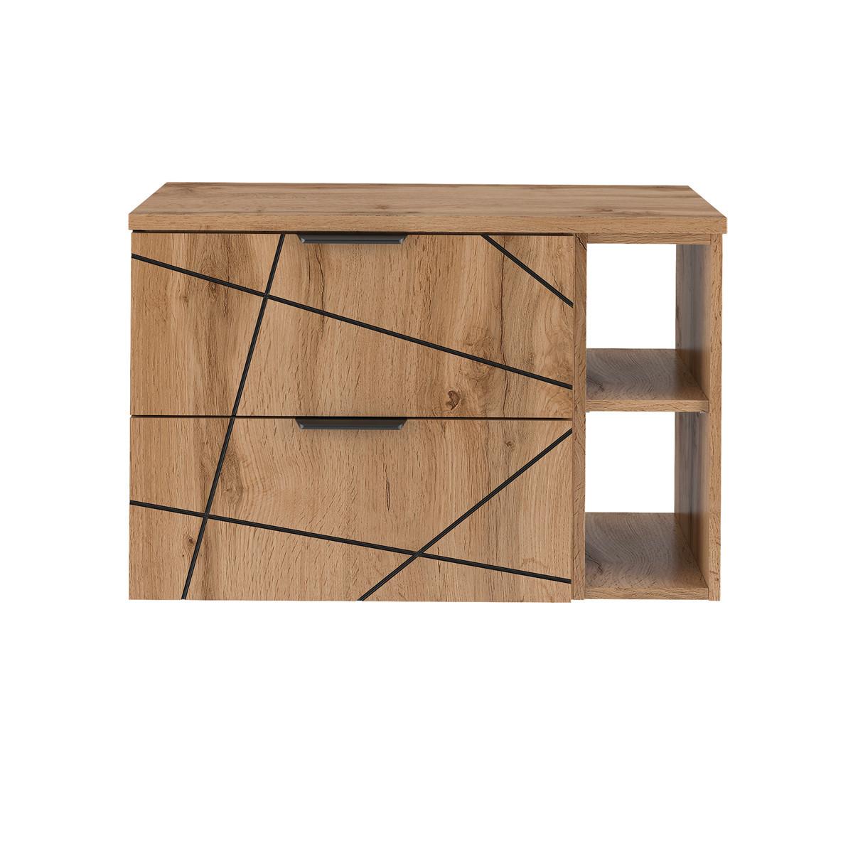 WASCHTISCHUNTERSCHRANK 80.6cm Teren Holz - Braun, Holzwerkstoff (80.6/52.2/46.5cm) - Petits-meubles