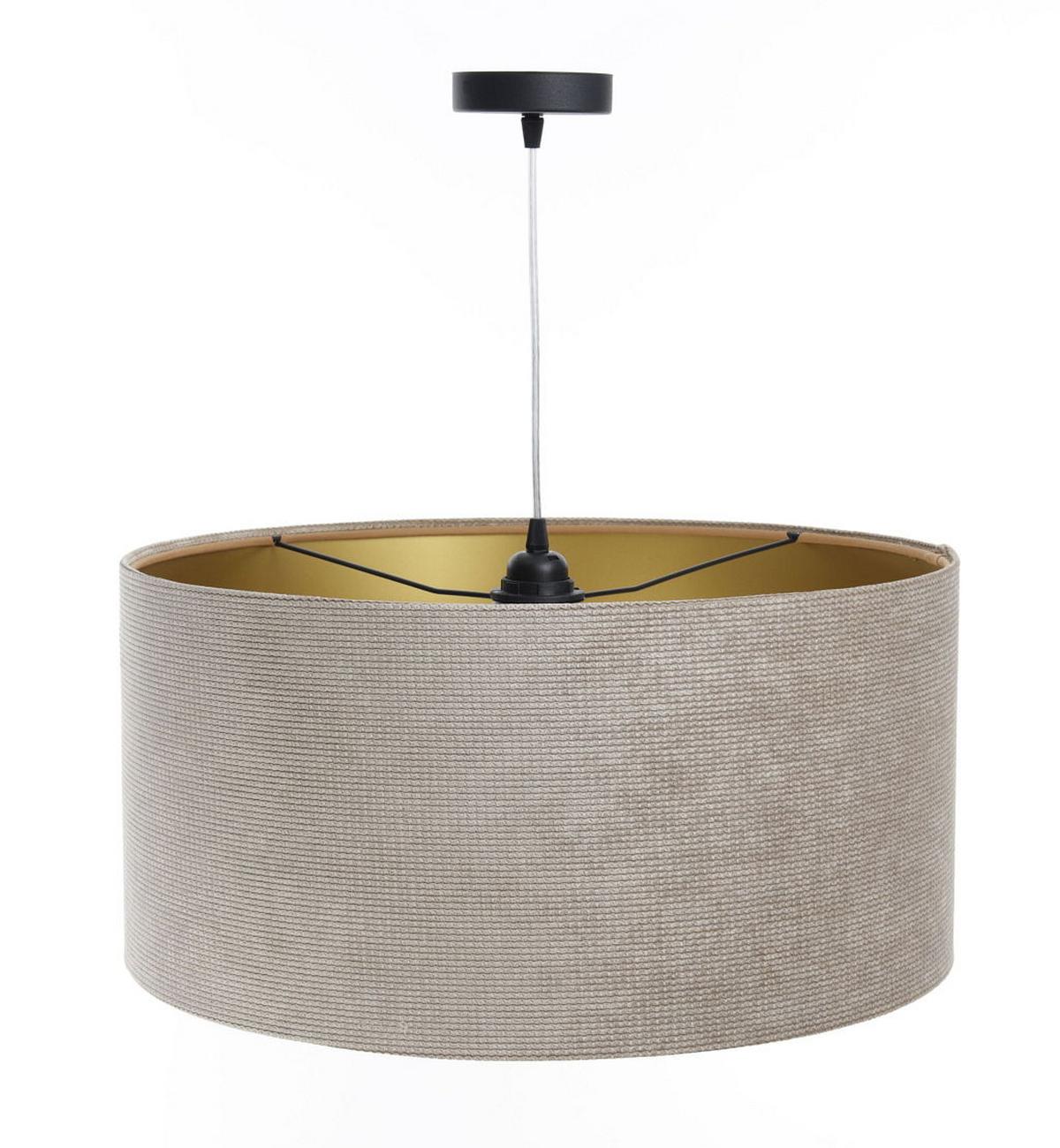 HÄNGELEUCHTE Beige 60/30 cm - Beige/Goldfarben, Kunststoff (60/0.8/30cm) - ONZENO