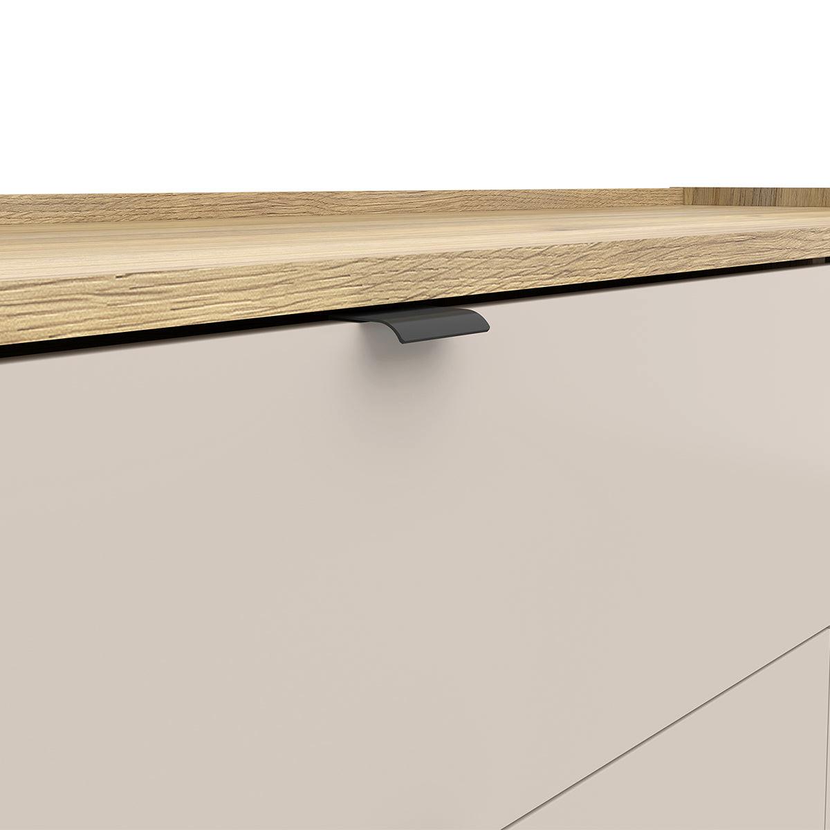 KOMMODE Donna Kaschmir - Beige, Holzwerkstoff (134/86/42cm) - Petits-meubles
