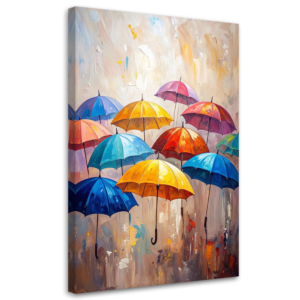 LEINWANDBILD Abstraktion 40x60cm - Multicolor, Textil (40/60cm) - Feeby