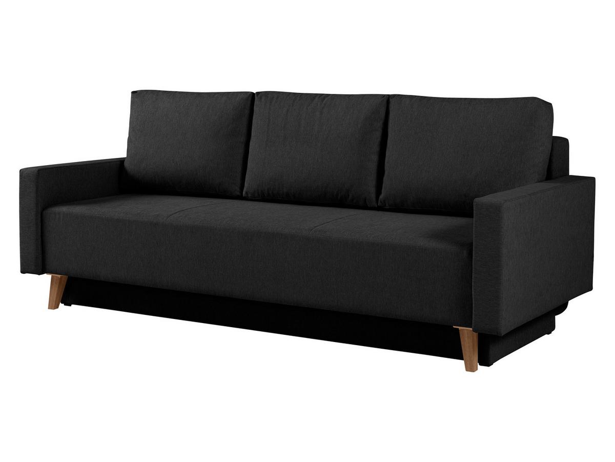 SCHLAFSOFA Oviedo - Schwarz, Holz/Kunststoff (215/86/95cm) - MIRJAN24