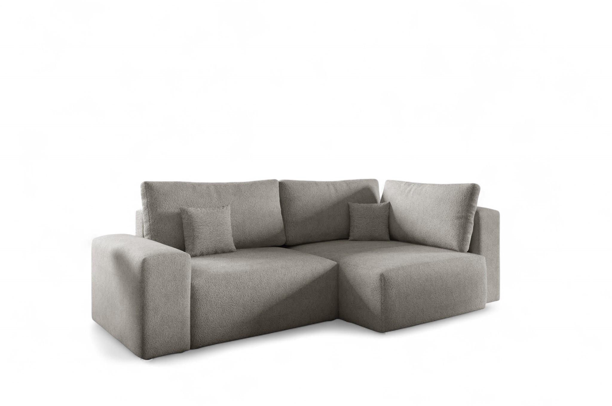 ECKSOFA Arona Mit Schlaffunktion - Beige, Holzwerkstoff/Textil (253/148cm) - Fun Möbel