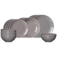 EINSTEIGER-SET Levi Grau 16-tlg. - Grau, Keramik (2/2/2cm) - Ritzenhoff Breker