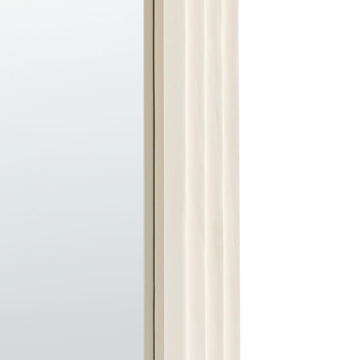 WANDSPIEGEL 80/170 cm Holz Cremeweiß Dijon - Creme, Holz (80/170/3cm) - Beliani